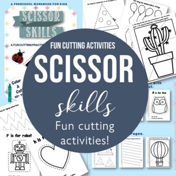 Scissor Skills Preschool Workbook for Kids: A Fun Cutting Practice