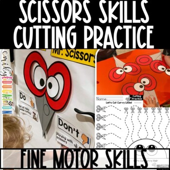 Preview of Scissor Skills Cutting Practice Fine Motor Skills Teaching Kids to Cut