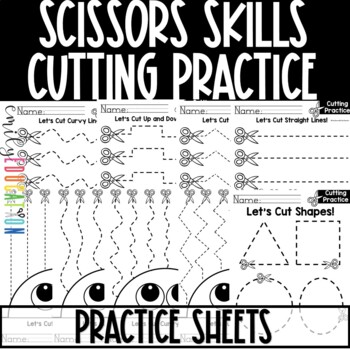 My first Scissor Skills cutting workbook for kids: Practice
