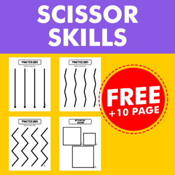 Preview of Scissor Skills Cutting Practice Pack