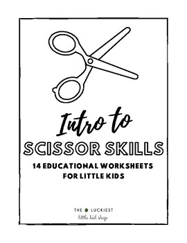 Scissor Skills Cutting Worksheet for kids