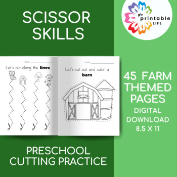 Preschool Scissor Skills Activities and Worksheets