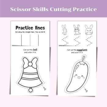 Scissor Skills Preschool Activity Book: Learn to Cut Lines, Shapes, Fruits,  Animals | Fun Cutting & Coloring Book for Kids | Preschool Learning