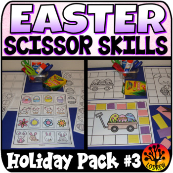 Easter Scissor Skills Cutting Practice | No-prep Fine Motor Skills Activity