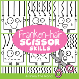 Scissor Skills Franken-hair Worksheets | Halloween Activities
