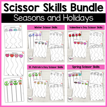 Scissor Skills Cutting Practice Growing Bundle - Emily Education