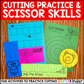 Scissor Skills & Practice for Cutting, Fine Motor Practice by Simply Kinder