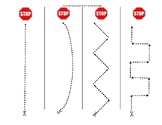 Scissor Skills Practice (stop signs and basic shape outlines)