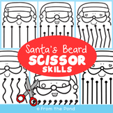 Scissor Skills Santa Beard Worksheets | Christmas Activities