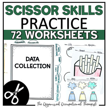 Preview of Scissors Practice Worksheets - Occupational Therapy Scissor Skills