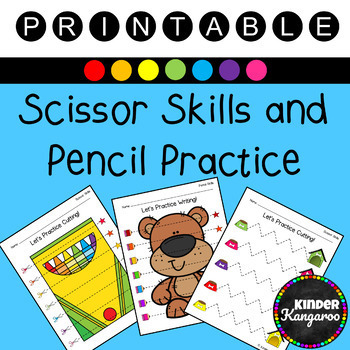 Preview of Scissor Skills and Writing Practice