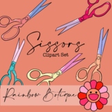 Scissors Clip Art, commercial use- hand drawn clipart