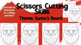 Scissors Cutting Skills Practice - Santa's Beard - Christm