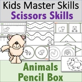 Scissors Skills - Animal-Themed Pencil Box Activities