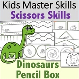 Scissors Skills - Dinosaur Themed Pencil Box Activities