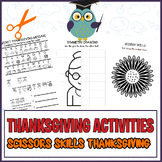 Scissors Skills Thanksgiving Activity For Kids : Cut and P