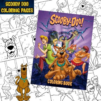 scooby doo where are you coloring page hard