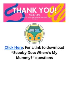 Preview of Scooby Doo: Where's My Mummy? Discussion Questions