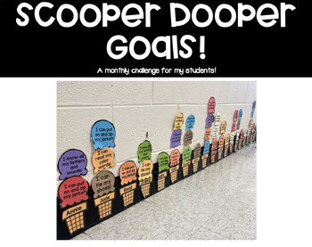 Preview of Scooper Dooper Goals **EDITABLE**