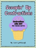 Scoopin' Up Contractions with NOT-  File Folder Game