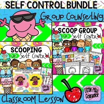 Preview of Scooping Up Self Control Bundle: Group and Lessons
