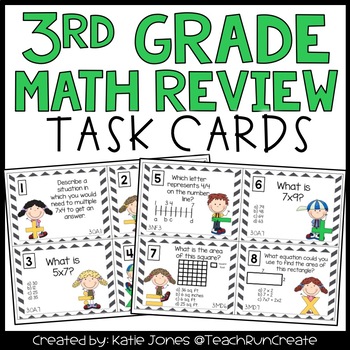 3rd Grade Math Common Core Scoot by Katie Jones | TPT