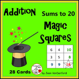 Addition to 20   Self-Checking   MATH MAGIC Task Cards | G