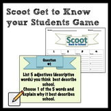 Scoot Back to School Student Questionnaire for Middle School