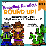 Task Cards: Rounding 3-Digit Numbers to the Nearest 10 {Set 3}