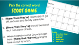 Scoot Game for commonly confused words