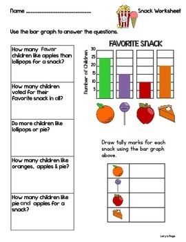 Scoot - Snack Scoot & more... Bar Graph by Lory Evans - Lory's 2nd ...