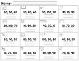 Scoot/ Write the Room Counting by Ten's