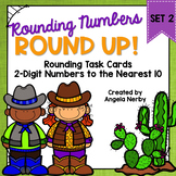 Task Cards: Rounding 2-Digit Numbers to the Nearest 10 {Set 2}