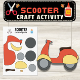 Scooter Craft Cut & Paste Activity: Transportation Back To