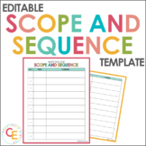 Scope and Sequence Template