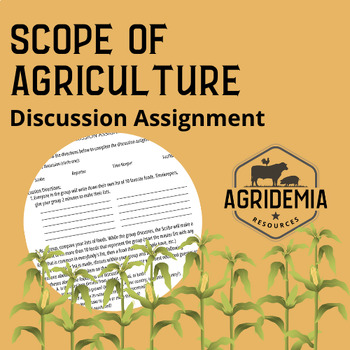 Preview of Scope of Agriculture Discussion Assignment