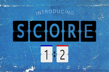 Preview of Score Flip Font, Scoreboard Sport Style OTF Font, Easy to Type