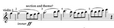 Score insert for Mesitersinger's overture iGCSE Music exam