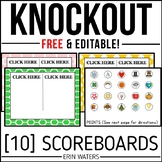 Scoreboards for the Whiteboard - Editable for Classroom Games