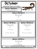 Scorpion - Editable Newsletter Template #60CentFinds 1 pg *sp