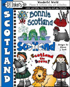 Preview of Scotland Clip Art - Wonderful World, Country Study, Travel UK