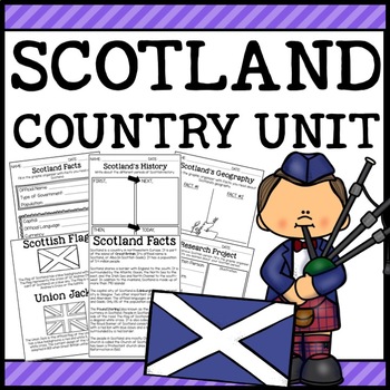 Preview of Scotland Country Social Studies Complete Unit