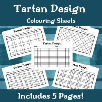 Preview of Scotland: Scottish Tartan Design Colouring Sheets