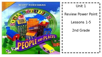 Preview of Scott Foresman 2nd Grade, Unit 1 Social Studies Review (People & Places)