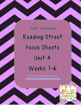 Preview of Scott Foresman Reading Street Focus Sheets for Unit 4 Weeks 1-6