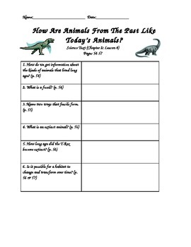 Preview of Scott Foresman- Science- Grade 3- Ch. 2:How Animals Live- Lesson 4 Guided Notes