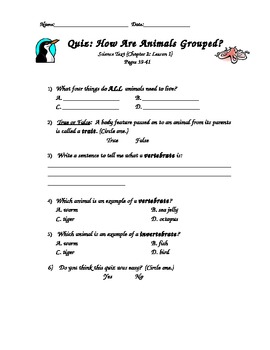 scott foresman science grade 3 chapter 2 how animals live lesson 1