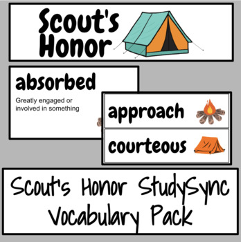 Preview of Scout's Honor StudySync Vocabulary Pack