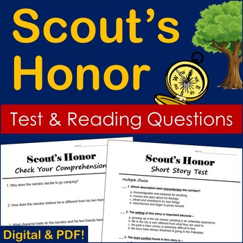Preview of Scout's Honor Test and Study Guide - Printable & Digital