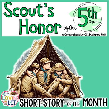 Preview of Scout's Honor by Avi Short Story Unit Grade 5